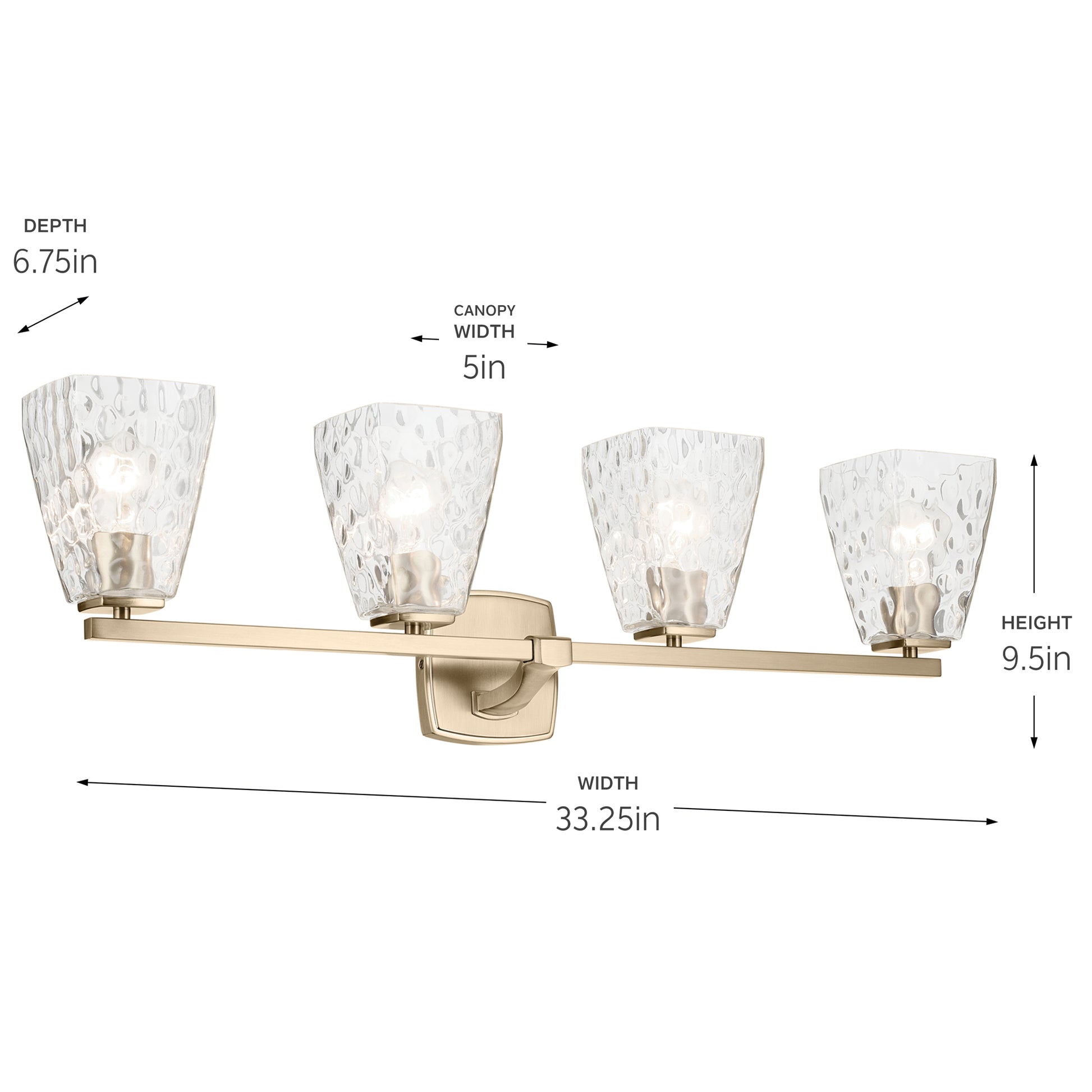 KICHLER, MARANT BATH BRACKET, BATH WALL LIGHTS