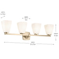 KICHLER, MARANT BATH BRACKET, BATH VANITY LIGHT