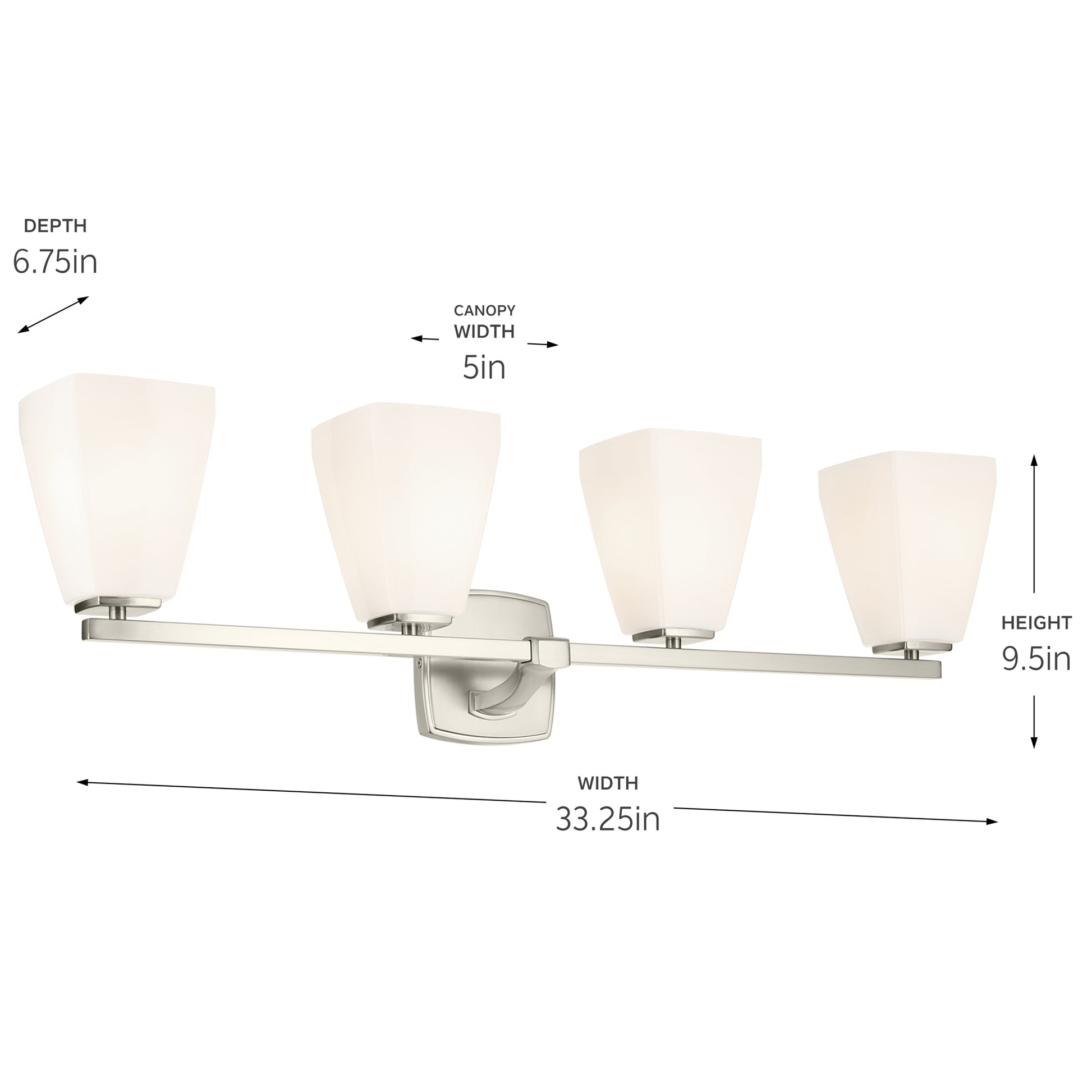 KICHLER, MARANT BATH BRACKET, BATH VANITY LIGHT