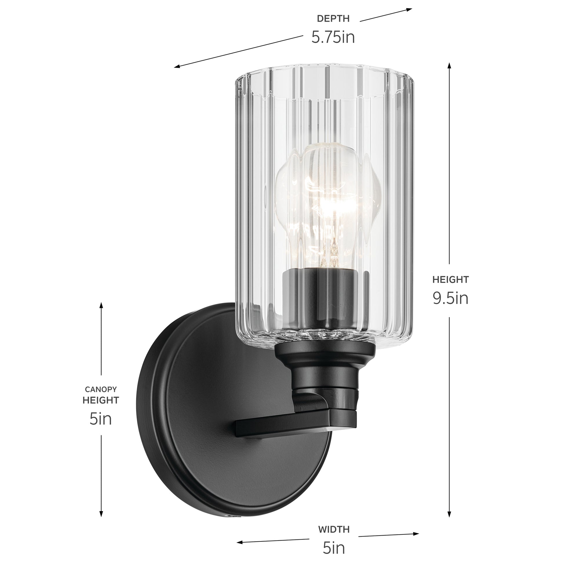 KICHLER, GIOE WALL SCONCE, WALL SCONCES