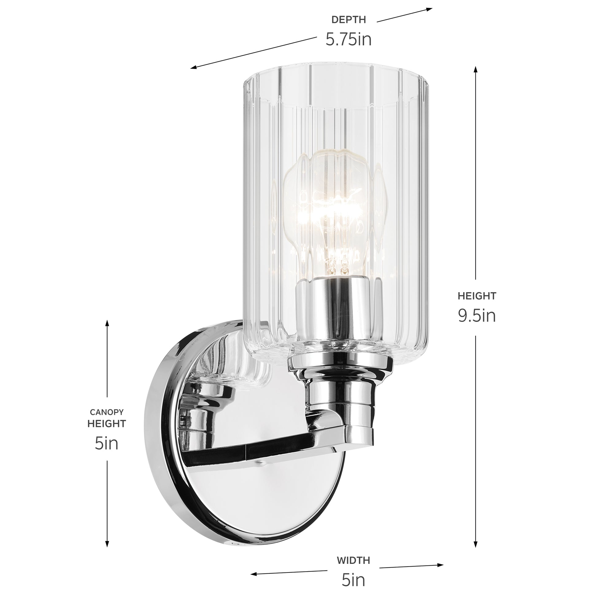 KICHLER, GIOE WALL SCONCE, WALL SCONCES