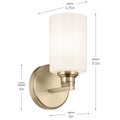 KICHLER, GIOE WALL SCONCE, WALL SCONCES