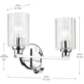 KICHLER, GIOE BATH BRACKET, BATH VANITY LIGHT