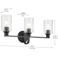 KICHLER, GIOE BATH BRACKET, BATH VANITY LIGHT