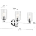 KICHLER, GIOE BATH BRACKET, BATH VANITY LIGHT