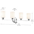 KICHLER, GIOE BATH BRACKET, BATH VANITY LIGHT