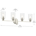 KICHLER, GIOE BATH BRACKET, BATH VANITY LIGHT