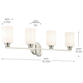 KICHLER, GIOE BATH BRACKET, BATH VANITY LIGHT