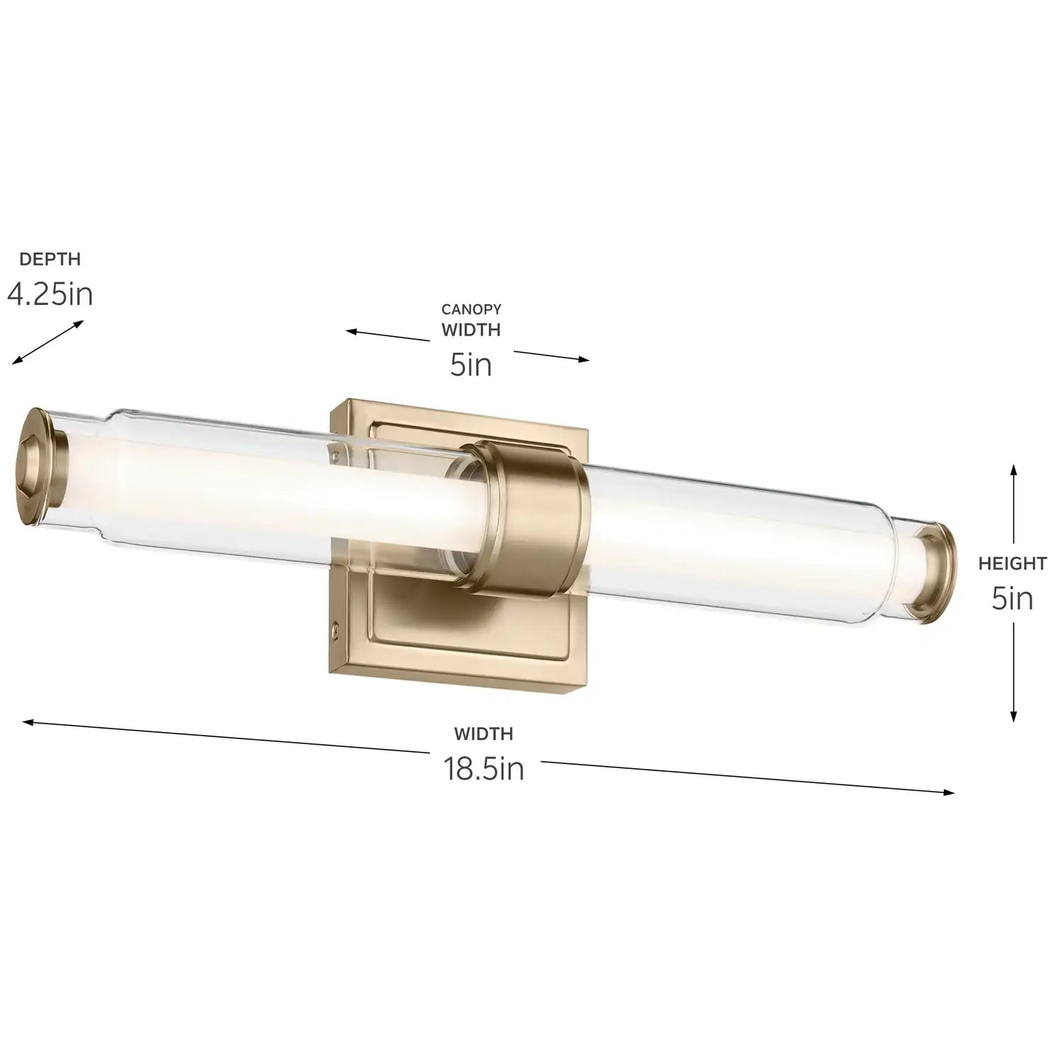 KICHLER, LAURENE WALL SCONCE, WALL SCONCES
