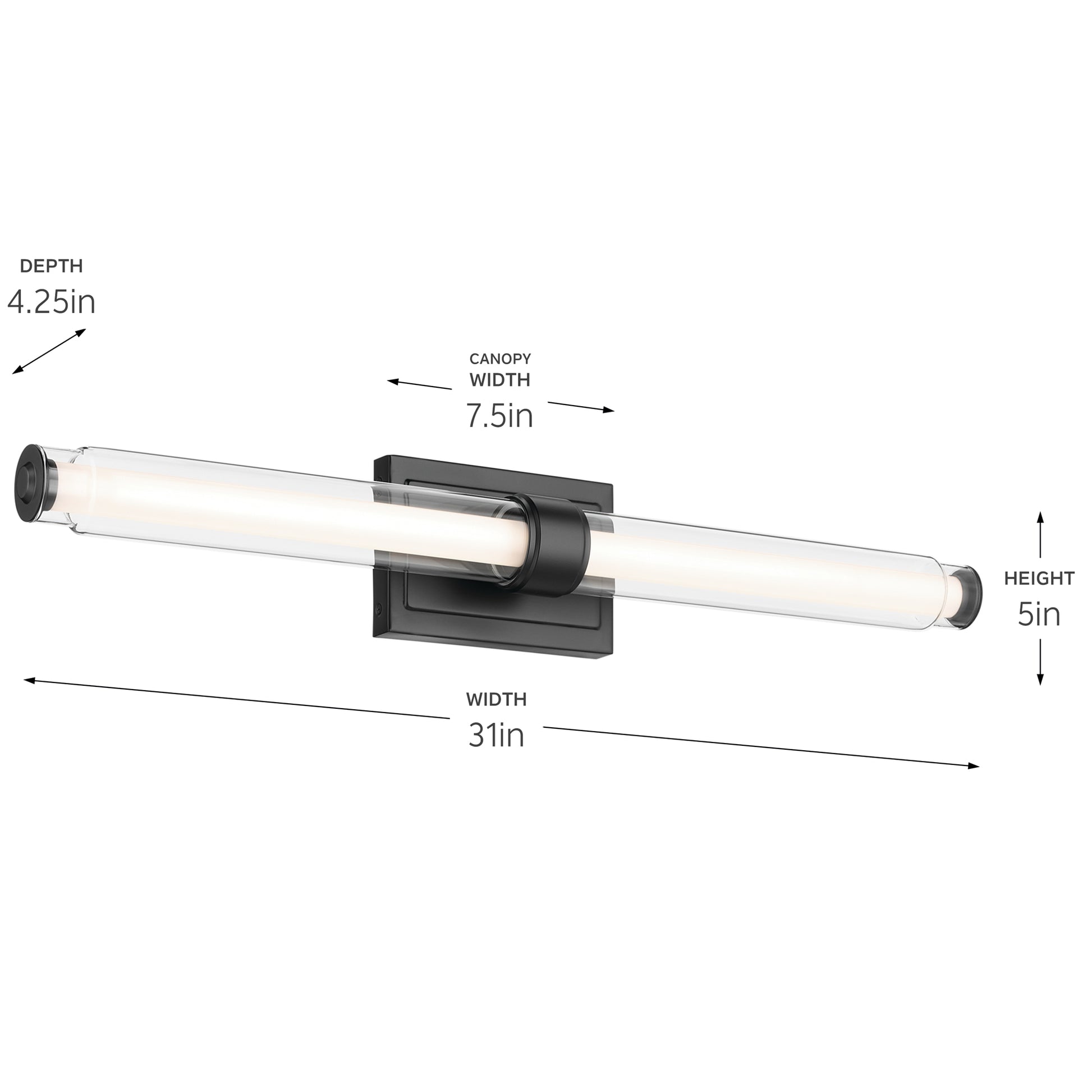 KICHLER, LAURENE BATH BRACKET, LINEAR LIGHT