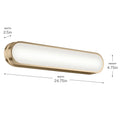 KICHLER, Daines Bath Bracket, BATH VANITY LIGHT