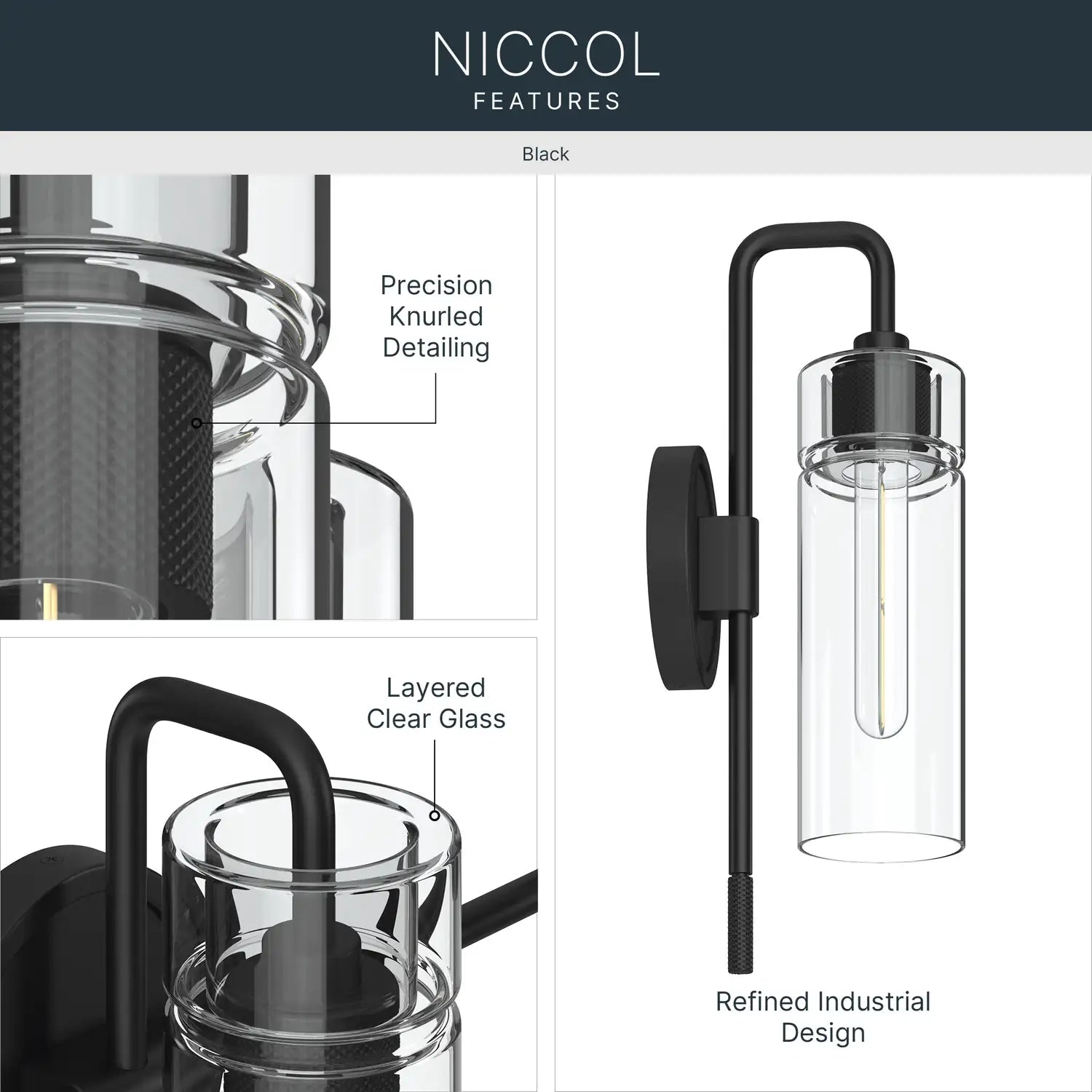KICHLER, Niccol Wall Sconce, WALL SCONCES