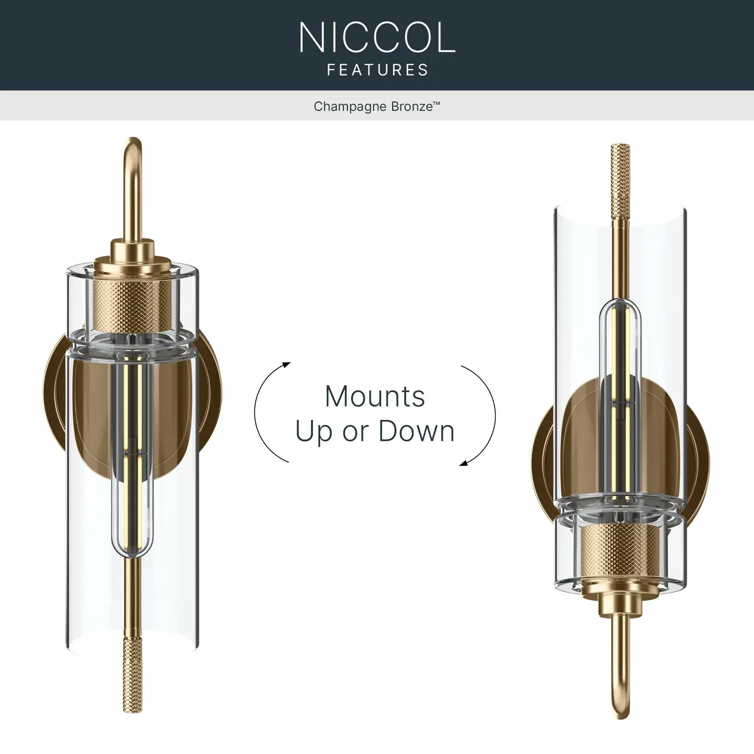KICHLER, Niccol Wall Sconce, WALL SCONCES