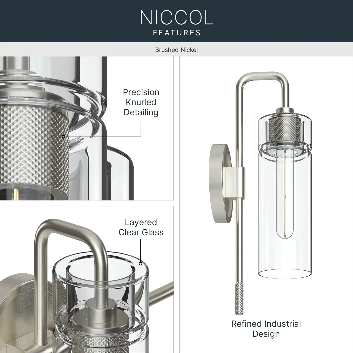KICHLER, Niccol Wall Sconce, WALL SCONCES