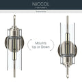 KICHLER, Niccol Wall Sconce, WALL SCONCES