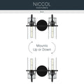 KICHLER, Niccol Bath Bracket, BATH VANITY LIGHT