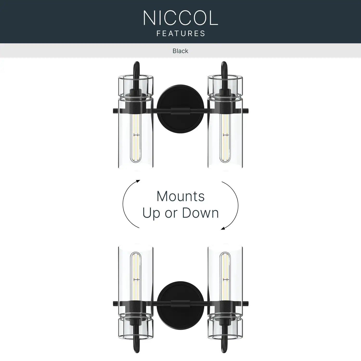 KICHLER, Niccol Bath Bracket, BATH VANITY LIGHT