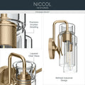 KICHLER, Niccol Bath Bracket, BATH VANITY LIGHT