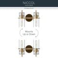 KICHLER, Niccol Bath Bracket, BATH VANITY LIGHT