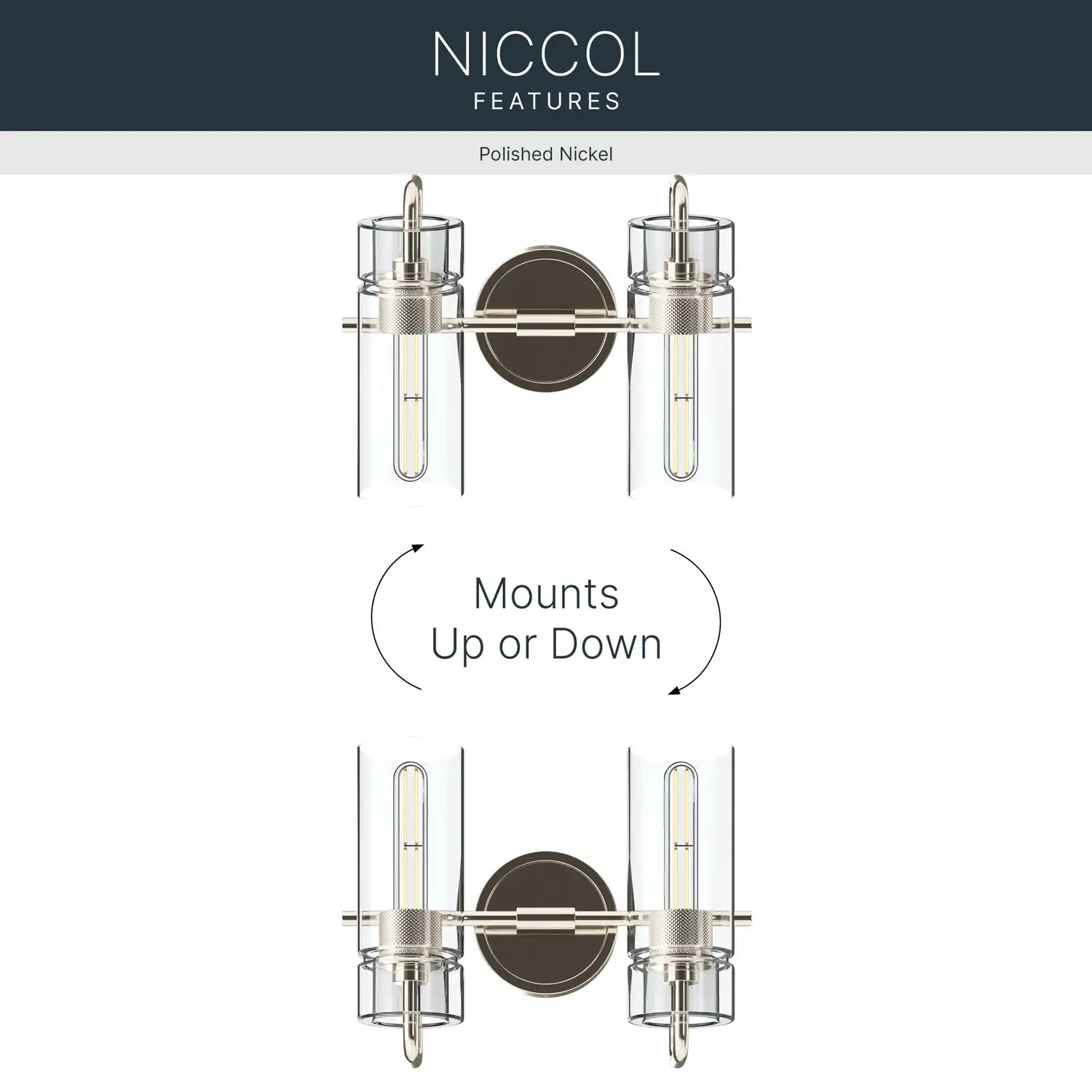 KICHLER, Niccol Bath Bracket, BATH VANITY LIGHT