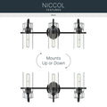 KICHLER, Niccol Bath Bracket, BATH VANITY LIGHT