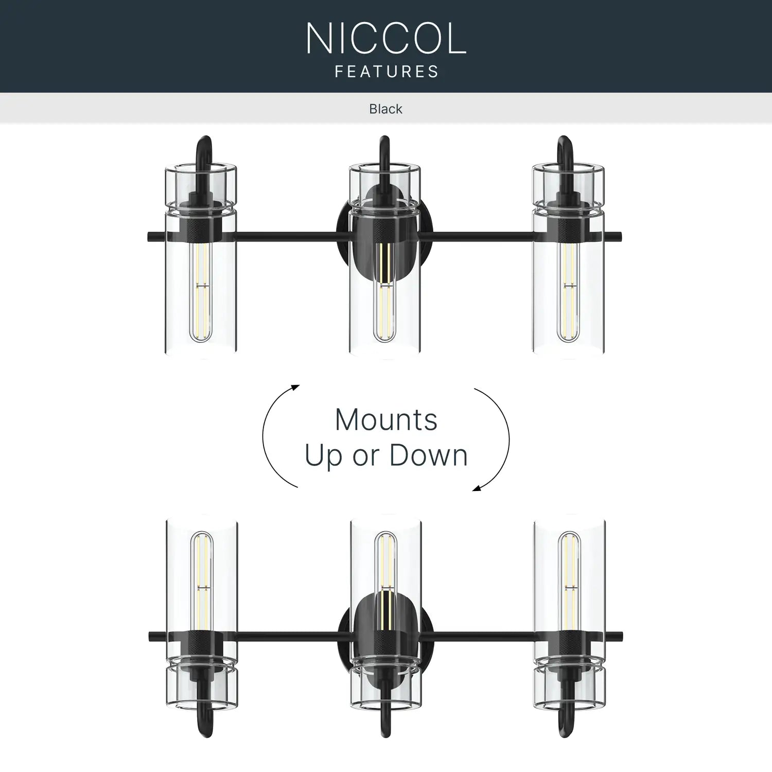 KICHLER, Niccol Bath Bracket, BATH VANITY LIGHT