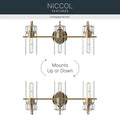 KICHLER, Niccol Bath Bracket, BATH VANITY LIGHT