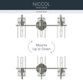 KICHLER, Niccol Bath Bracket, BATH VANITY LIGHT