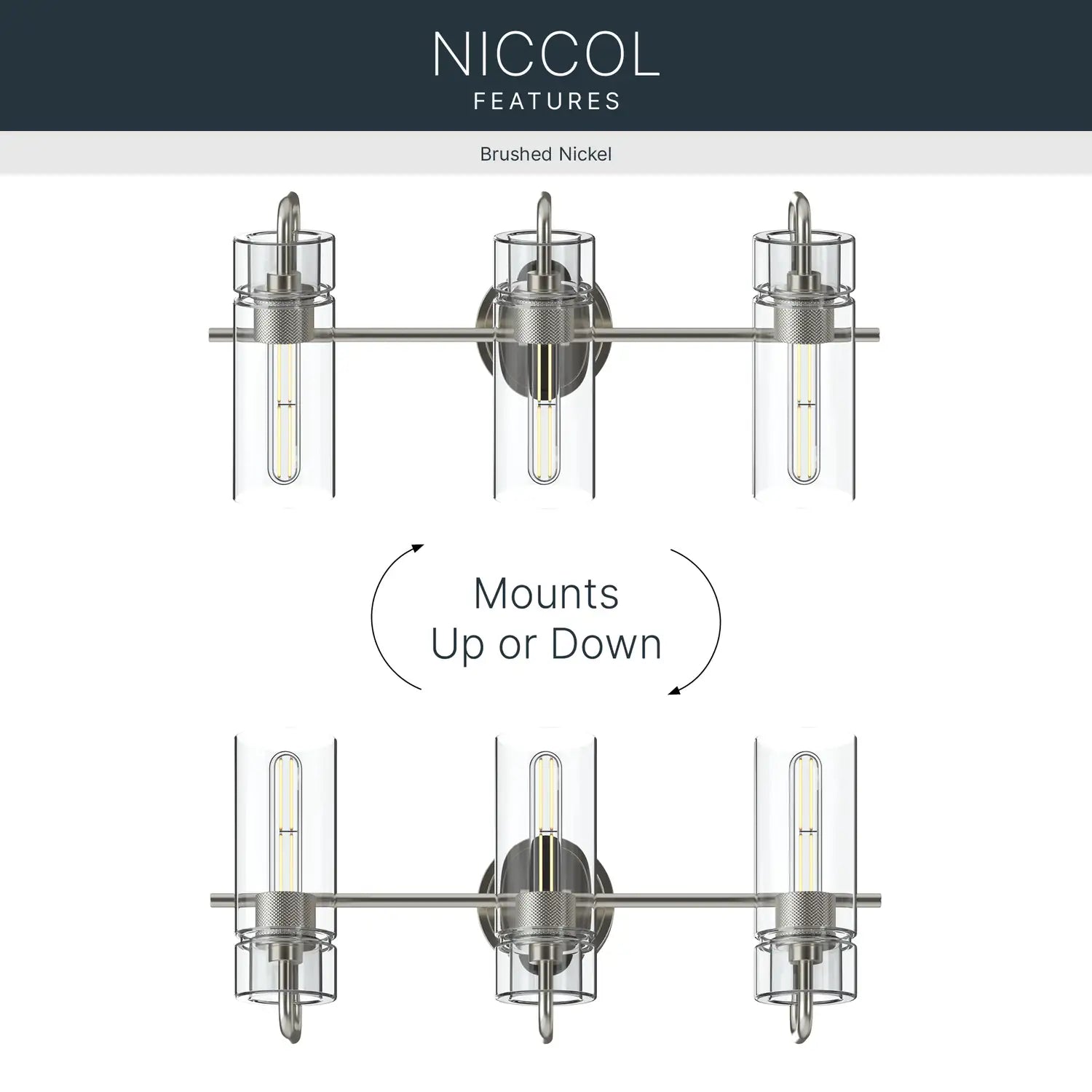 KICHLER, Niccol Bath Bracket, BATH VANITY LIGHT