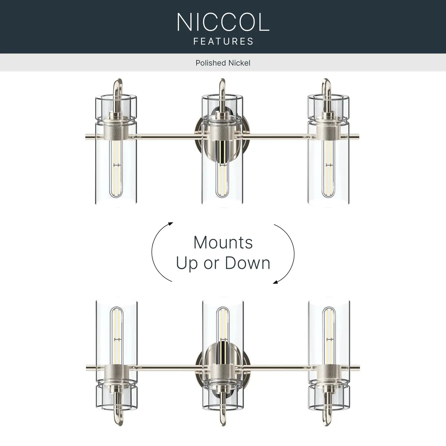KICHLER, Niccol Bath Bracket, BATH VANITY LIGHT