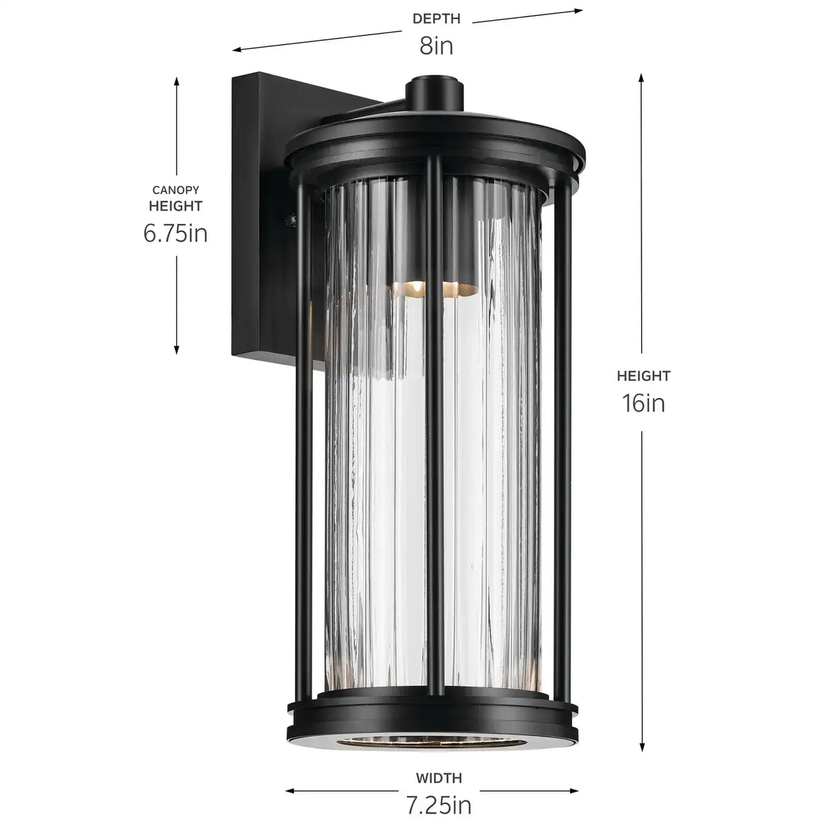 KICHLER, BARRAS OUTDOOR, OUTDOOR WALL LIGHTS