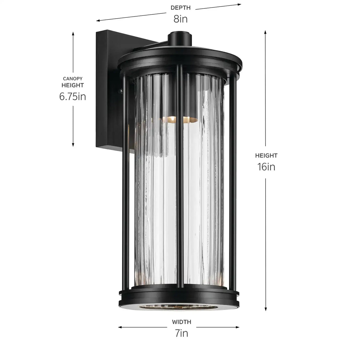 KICHLER, BARRAS OUTDOOR, OUTDOOR WALL LIGHTS