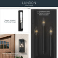 KICHLER, Lundon Outdoor, OUTDOOR WALL LIGHTS