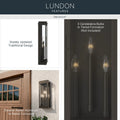 KICHLER, Lundon Outdoor, OUTDOOR WALL LIGHTS