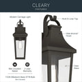 KICHLER, Cleary Outdoor, OUTDOOR WALL LIGHTS