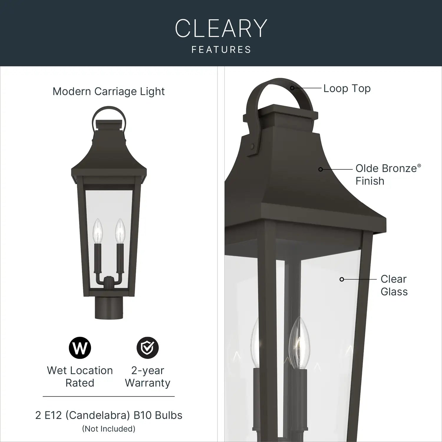 KICHLER, Cleary Outdoor, OUTDOOR WALL LIGHTS