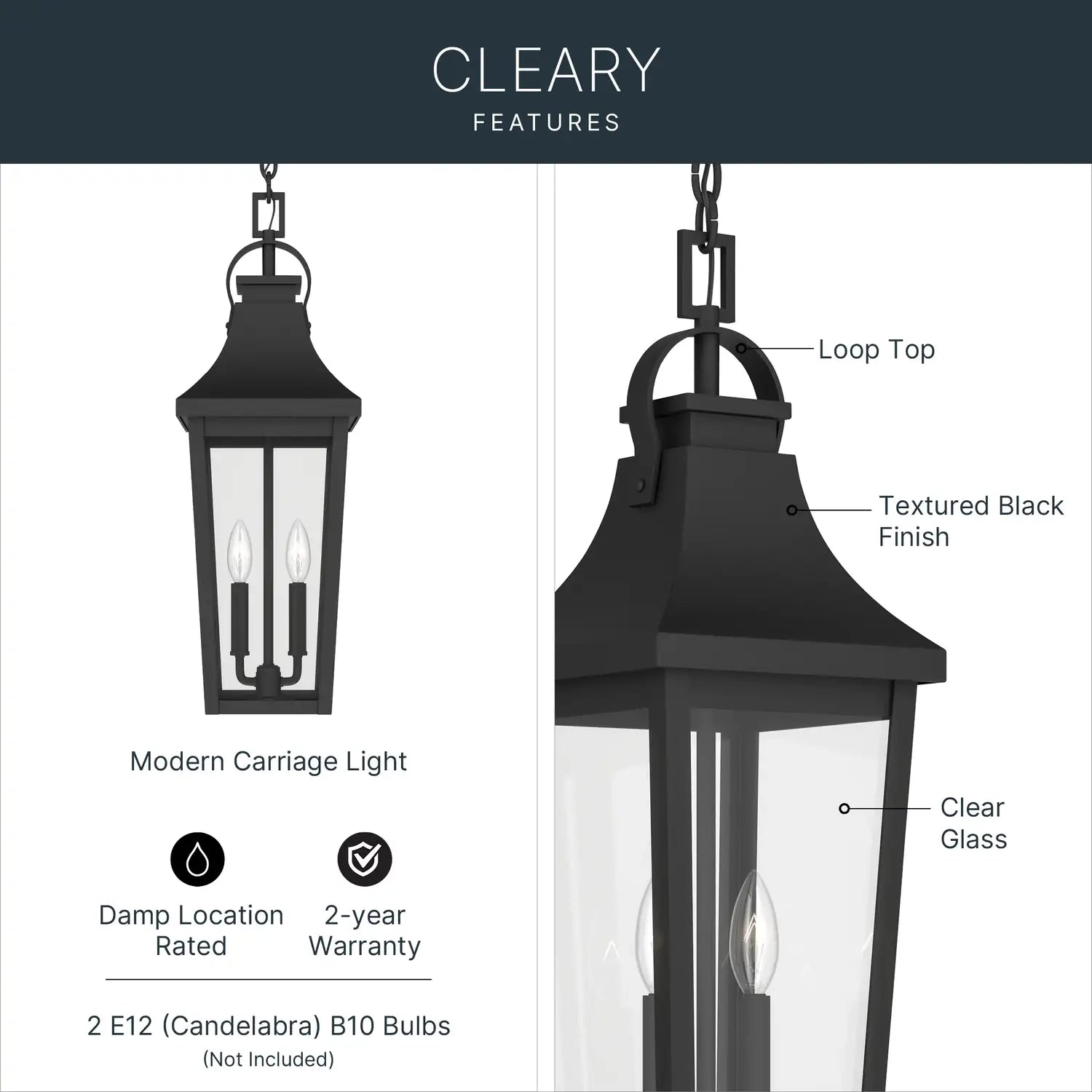 KICHLER, Cleary Outdoor, OUTDOOR WALL LIGHTS