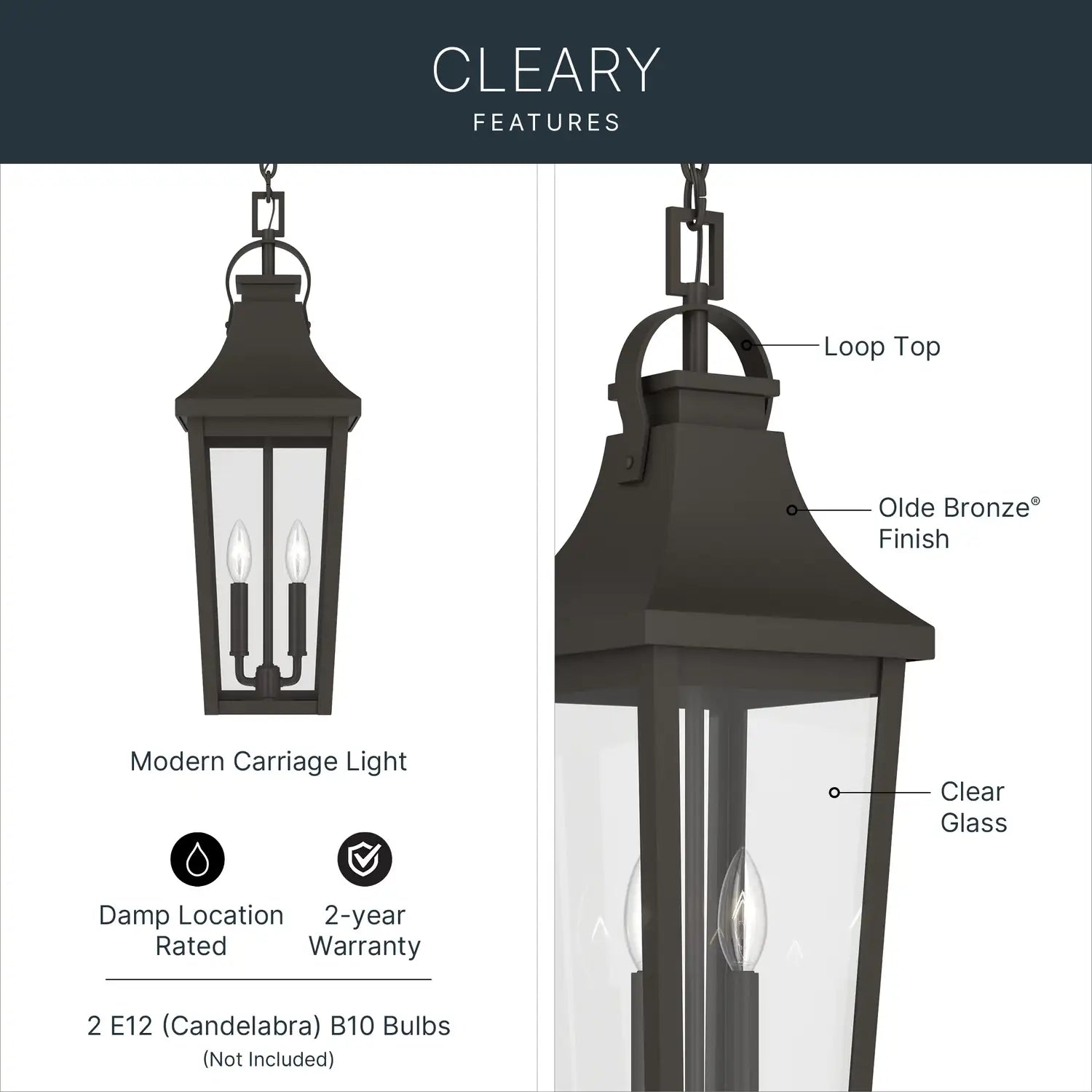KICHLER, Cleary Outdoor, OUTDOOR WALL LIGHTS