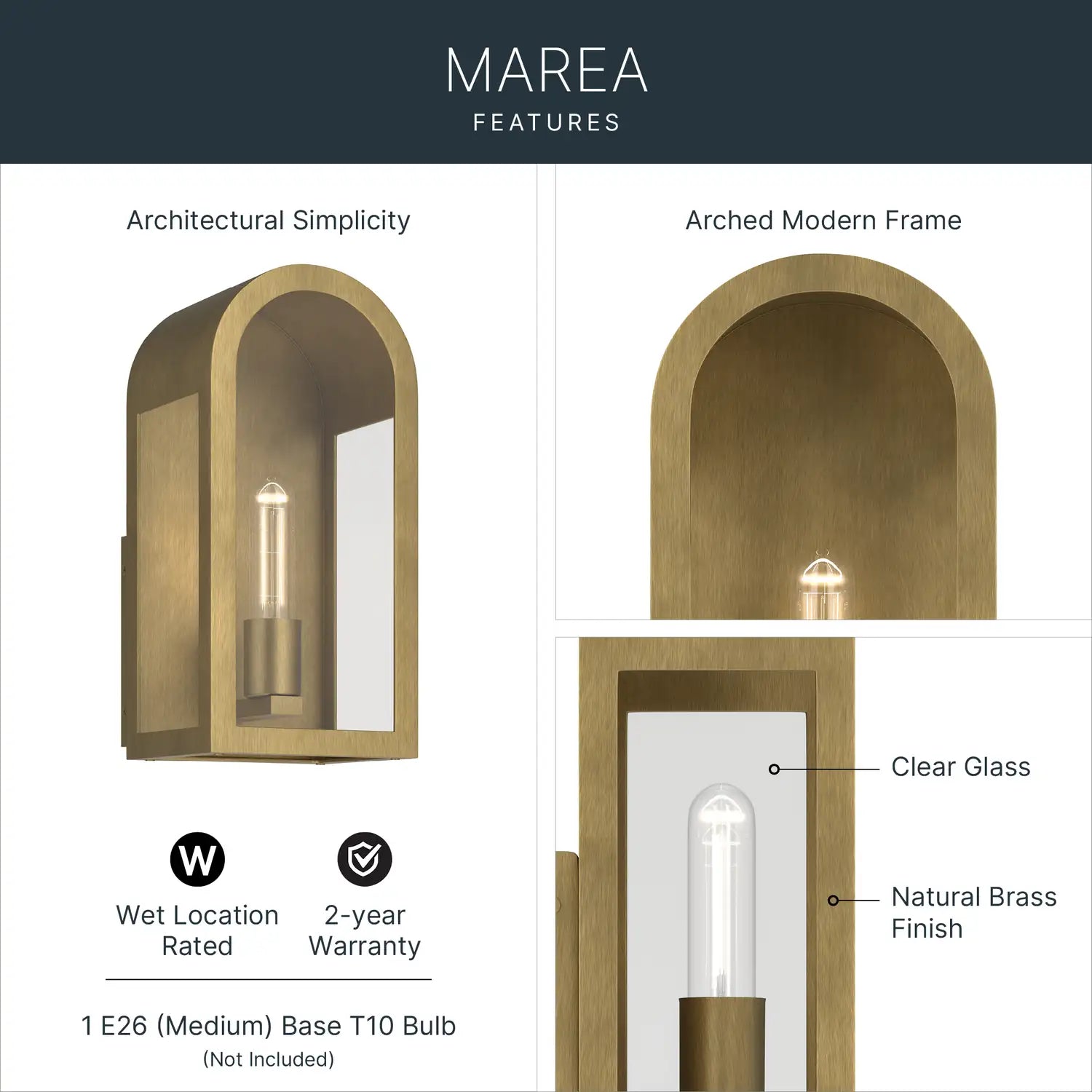 KICHLER, Marea Outdoor, OUTDOOR WALL LIGHTS
