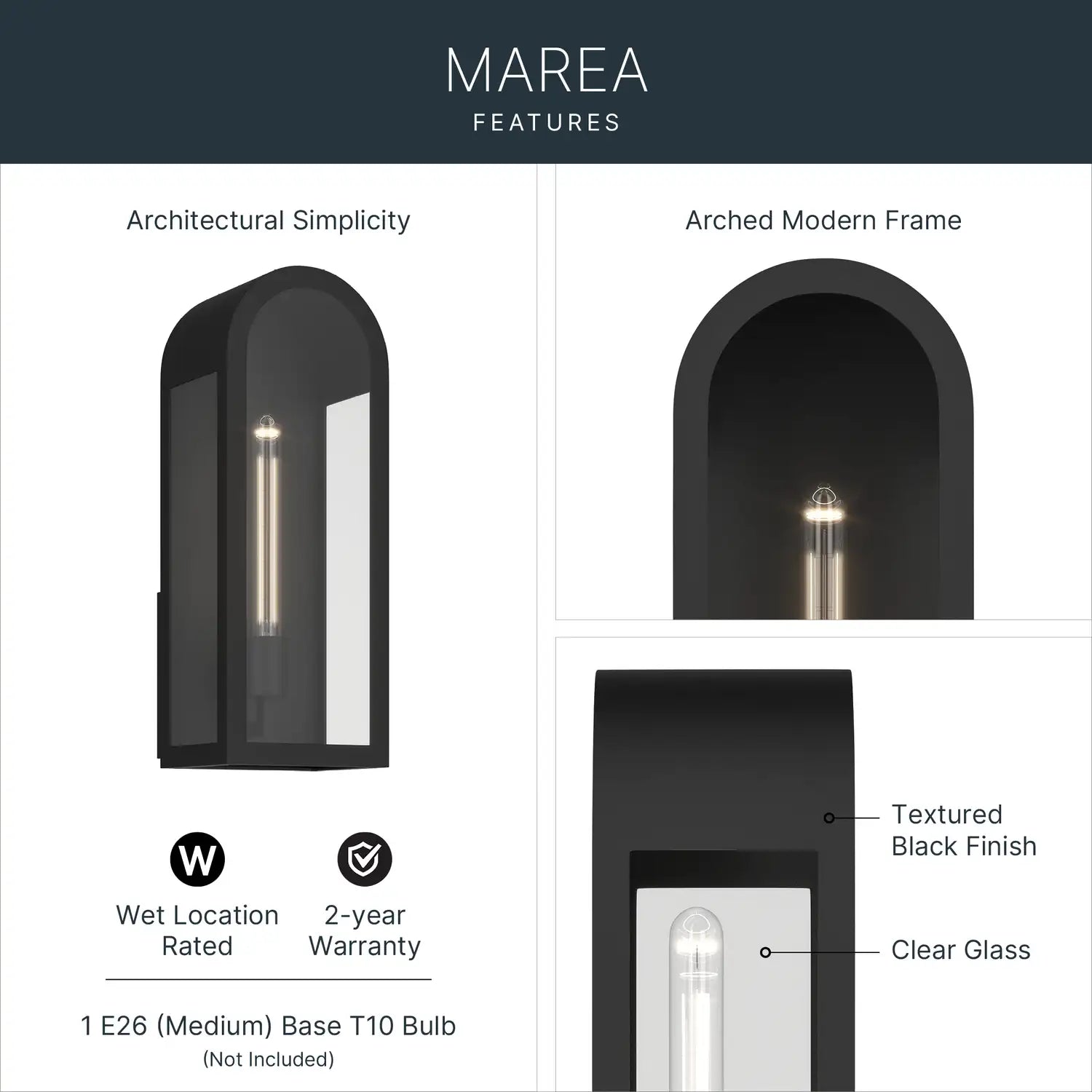 KICHLER, Marea Outdoor, OUTDOOR WALL LIGHTS
