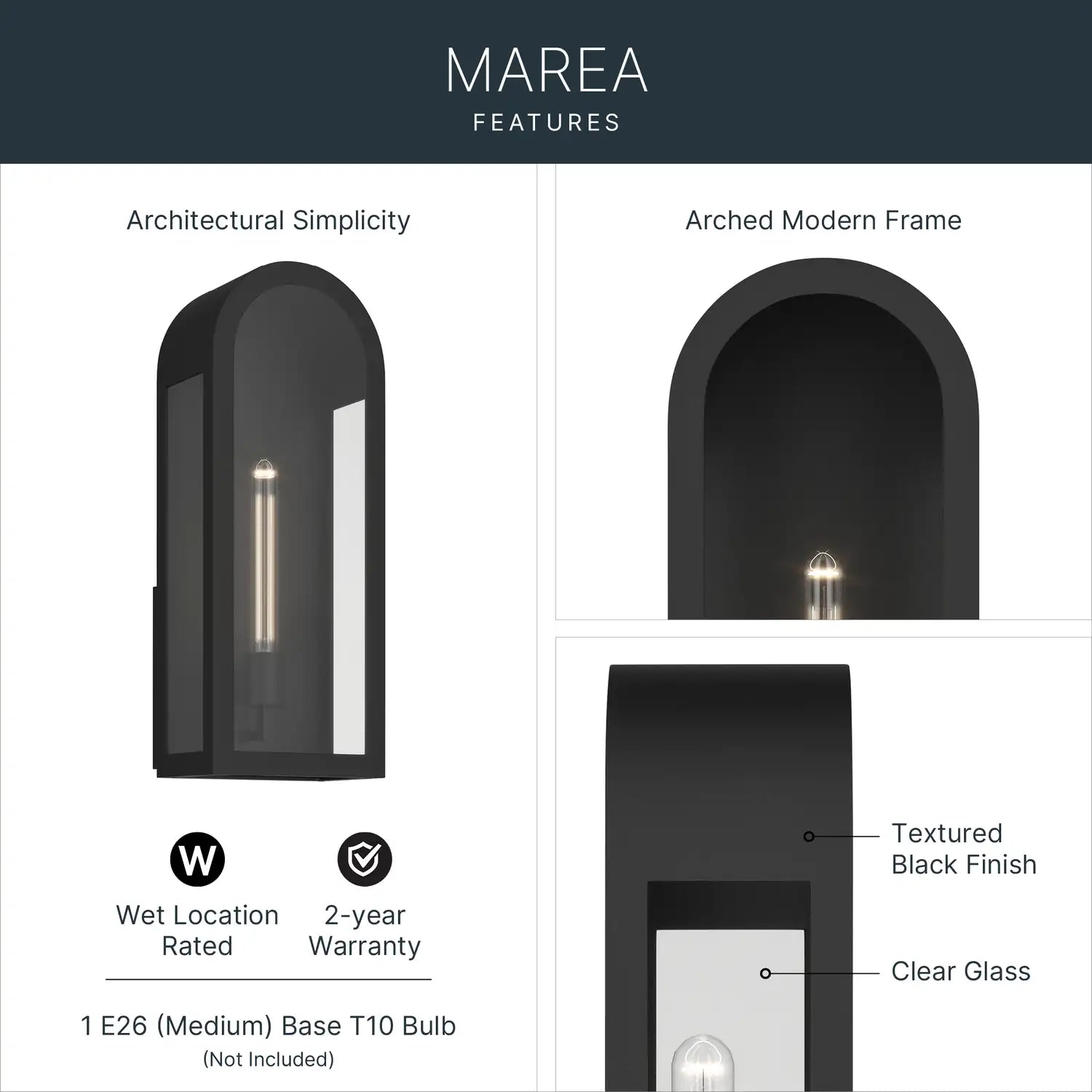 KICHLER, Marea Outdoor, OUTDOOR WALL LIGHTS
