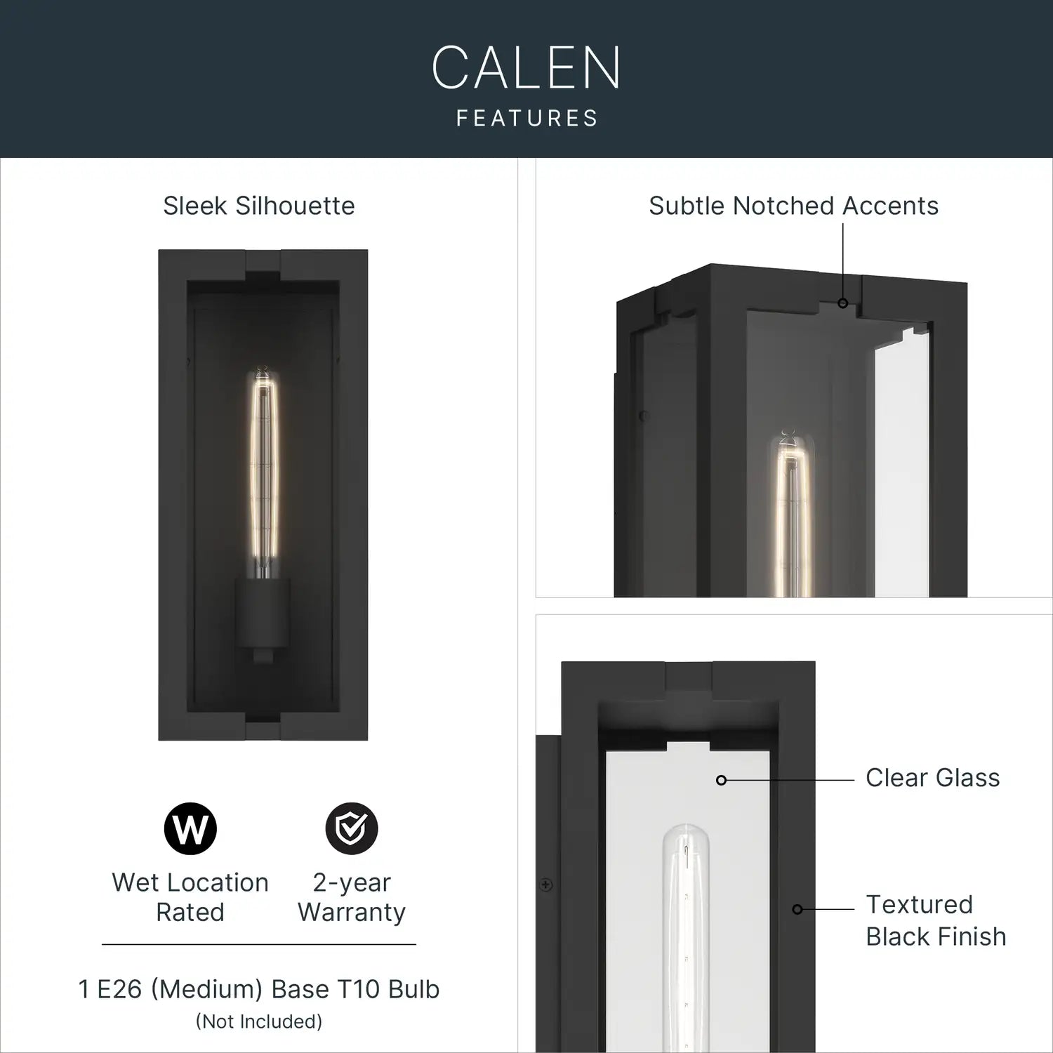KICHLER, Calen Outdoor, OUTDOOR WALL LIGHTS