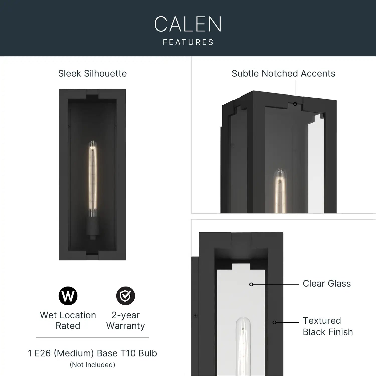 KICHLER, Calen Outdoor, OUTDOOR WALL LIGHTS