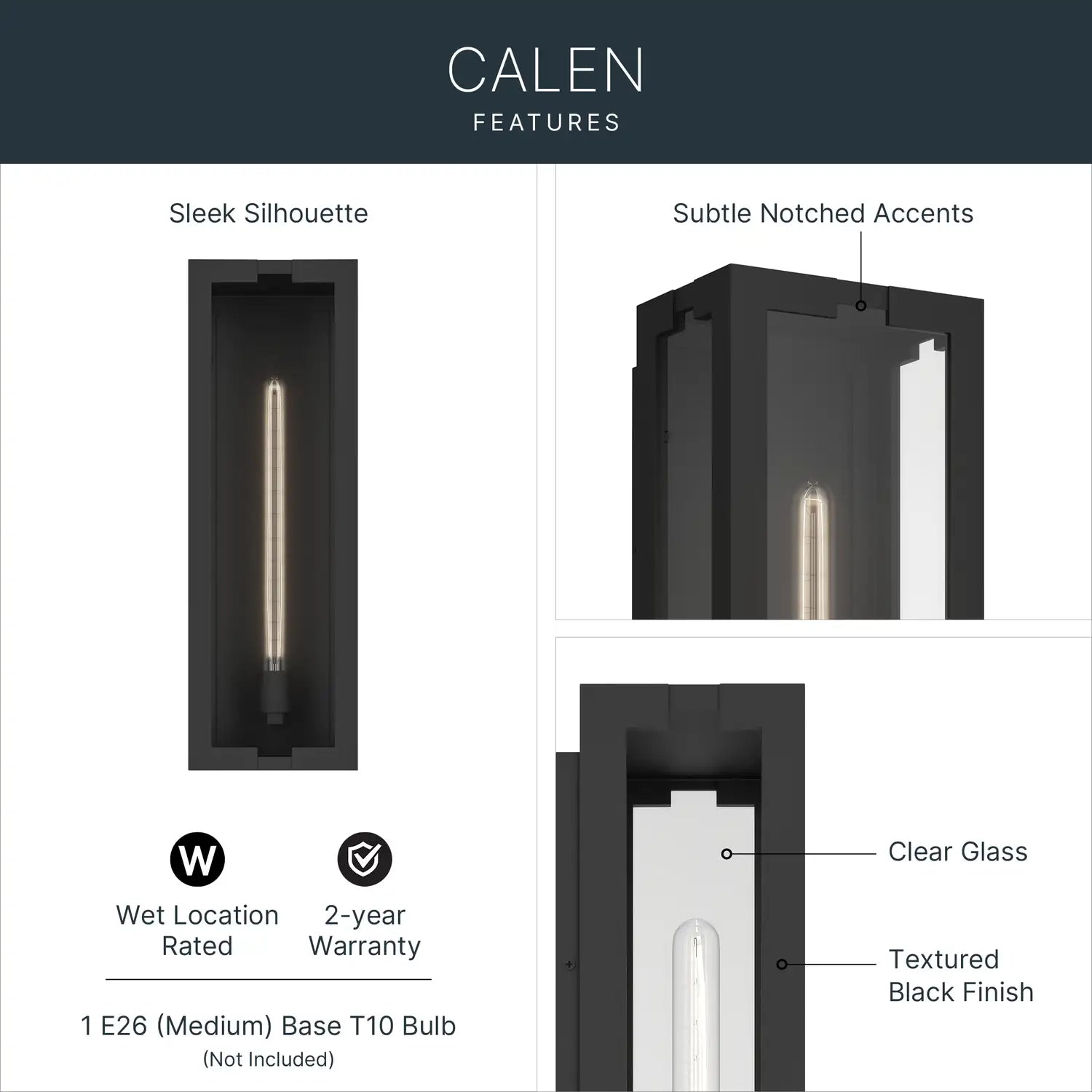KICHLER, Calen Outdoor, OUTDOOR WALL LIGHTS