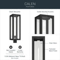 KICHLER, Calen Outdoor, OUTDOOR WALL LIGHTS