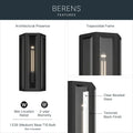 KICHLER, Berens Outdoor, OUTDOOR WALL LIGHTS