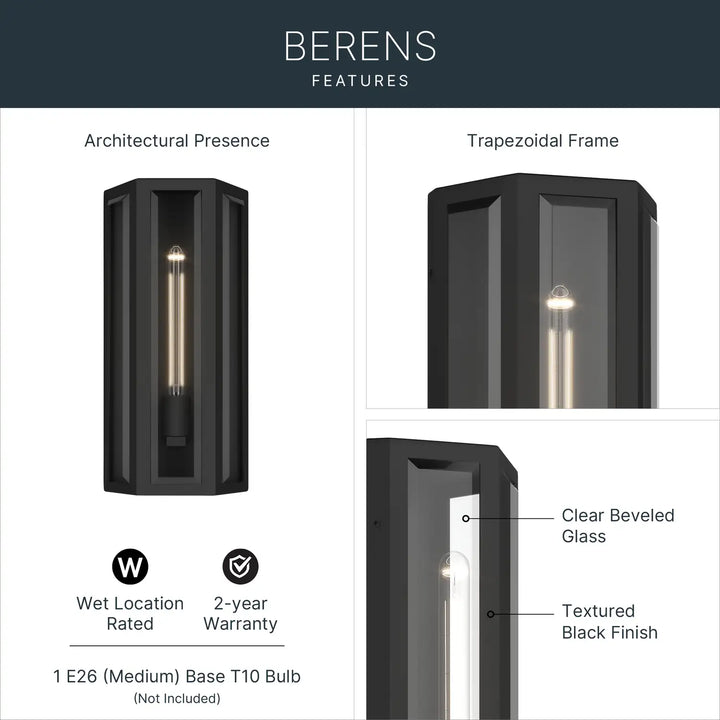 KICHLER, Berens Outdoor, OUTDOOR WALL LIGHTS