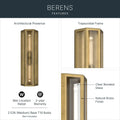 KICHLER, Berens Outdoor, OUTDOOR WALL LIGHTS