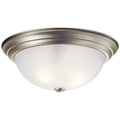 KICHLER, 3 LIGHT FLUSH MOUNT, FLUSH MOUNT CEILING LIGHTS