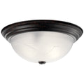 KICHLER, 3 LIGHT FLUSH MOUNT, FLUSH MOUNT CEILING LIGHTS